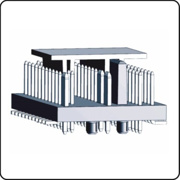 Pin panel connector